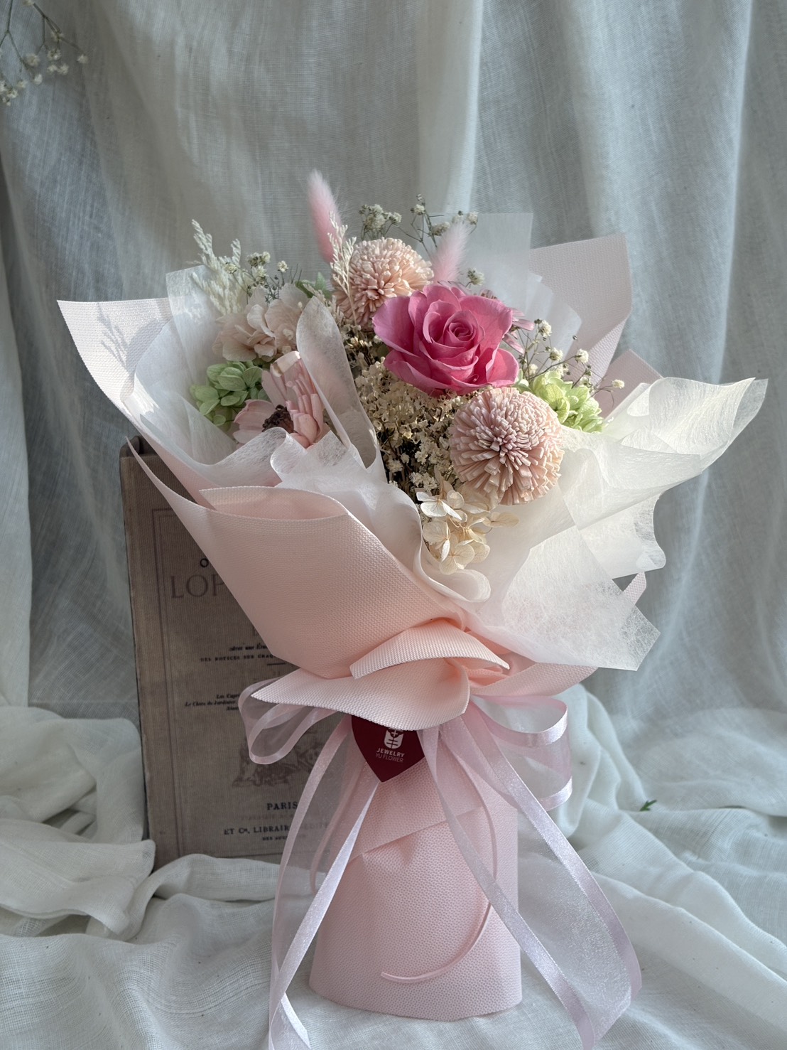 2025永生粉柔情花束