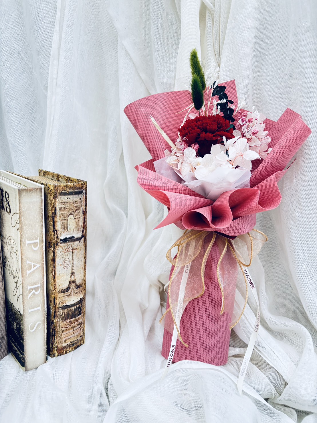 2025 永生康乃馨花束{紅}